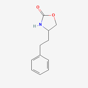 molecular formula C11H13NO2 B3096263 4-(2-苯乙基)-1,3-恶唑烷-2-酮 CAS No. 1276027-20-3