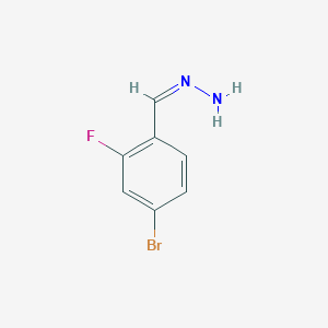 [(4-Bromo-2-fluorophenyl)methylidene]hydrazine