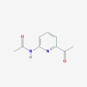 molecular formula C9H10N2O2 B3096279 6-Acetamido-2-acetylpyridine CAS No. 127682-72-8