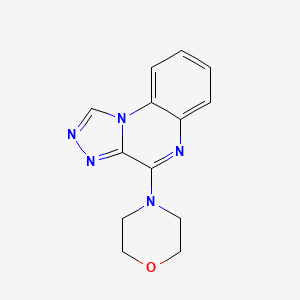 molecular formula C13H13N5O B3096286 4-Morpholino[1,2,4]triazolo[4,3-a]quinoxaline CAS No. 127710-42-3