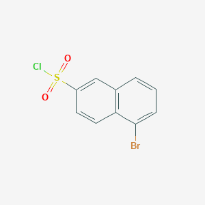 molecular formula C10H6BrClO2S B3096288 5-bromonaphthalene-2-sulfonyl Chloride CAS No. 127769-55-5