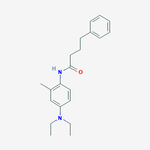 molecular formula C21H28N2O B309630 N-[4-(diethylamino)-2-methylphenyl]-4-phenylbutanamide 