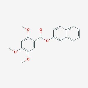 molecular formula C20H18O5 B309638 2-Naphthyl 2,4,5-trimethoxybenzoate 