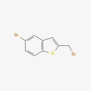 molecular formula C9H6Br2S B3096383 5-溴-2-(溴甲基)苯并[b]噻吩 CAS No. 128104-93-8