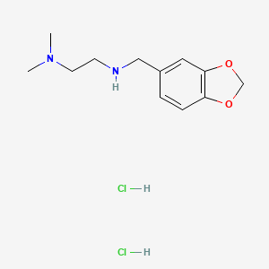 molecular formula C12H20Cl2N2O2 B3096393 (2H-1,3-苯并二氧杂-5-基甲基)[2-(二甲氨基)乙基]胺二盐酸盐 CAS No. 128120-68-3