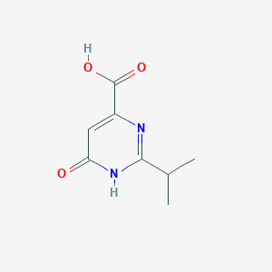 molecular formula C8H10N2O3 B3096399 2-异丙基-6-氧代-1,6-二氢嘧啶-4-羧酸 CAS No. 1281291-37-9