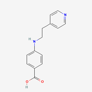 molecular formula C14H14N2O2 B3096401 4-((2-(吡啶-4-基)乙基)氨基)苯甲酸 CAS No. 1281600-19-8