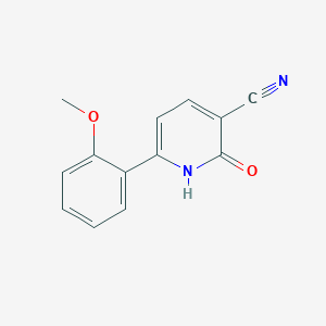 molecular formula C13H10N2O2 B3096412 2-羟基-6-(2-甲氧基-苯基)-烟腈 CAS No. 128173-60-4