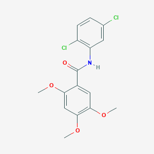 molecular formula C16H15Cl2NO4 B309642 N-(2,5-dichlorophenyl)-2,4,5-trimethoxybenzamide 