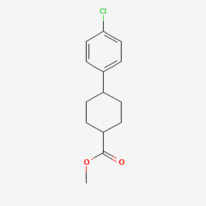 molecular formula C14H17ClO2 B3096434 Methyl trans-4-(4-chlorophenyl)cyclohexanecarboxylate CAS No. 128208-10-6