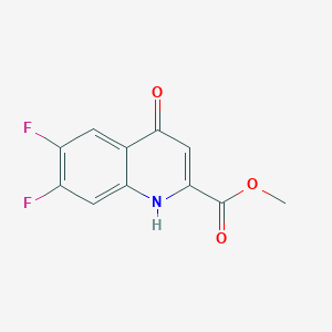 molecular formula C11H7F2NO3 B3096439 Methyl 6,7-difluoro-4-oxo-1,4-dihydroquinoline-2-carboxylate CAS No. 1282252-23-6