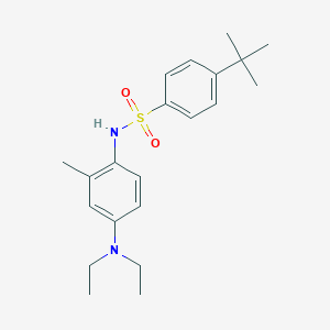 molecular formula C21H30N2O2S B309644 4-tert-butyl-N-[4-(diethylamino)-2-methylphenyl]benzenesulfonamide 