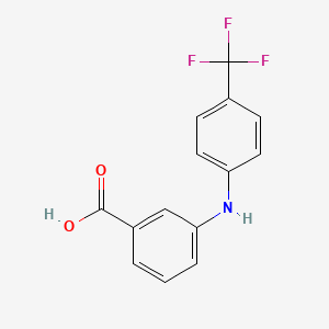 molecular formula C14H10F3NO2 B3096469 3-((4-(三氟甲基)苯基)氨基)苯甲酸 CAS No. 1284180-11-5
