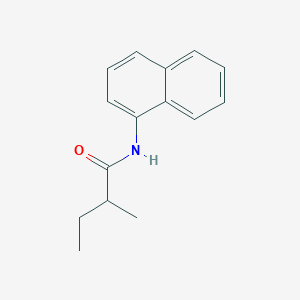 molecular formula C15H17NO B309647 2-methyl-N-(1-naphthyl)butanamide 