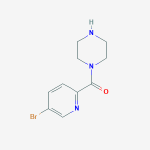 molecular formula C10H12BrN3O B3096470 1-[(5-Bromopyridin-2-yl)carbonyl]piperazine CAS No. 1284188-09-5