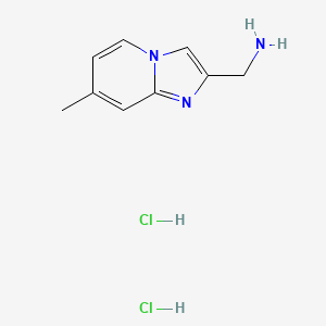 [(7-Methylimidazo[1,2-a]pyridin-2-yl)methyl]amine dihydrochloride