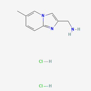molecular formula C9H13Cl2N3 B3096481 [(6-Methylimidazo[1,2-a]pyridin-2-yl)methyl]amine dihydrochloride CAS No. 1284226-68-1