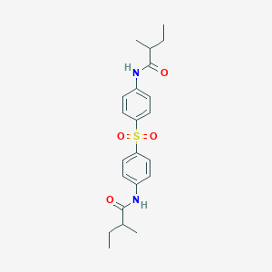 molecular formula C22H28N2O4S B309649 2-methyl-N-[4-({4-[(2-methylbutanoyl)amino]phenyl}sulfonyl)phenyl]butanamide 