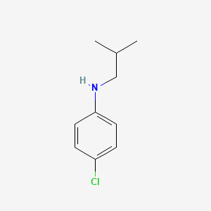 molecular formula C10H14ClN B3096497 (4-Chlorophenyl)isobutylamine CAS No. 128479-43-6