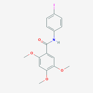 molecular formula C16H16INO4 B309650 N-(4-iodophenyl)-2,4,5-trimethoxybenzamide 