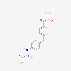 molecular formula C23H30N2O2 B309651 2-methyl-N-(4-{4-[(2-methylbutanoyl)amino]benzyl}phenyl)butanamide 