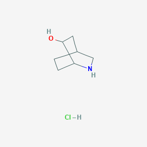 molecular formula C7H14ClNO B3096511 6-Hydroxy-2-azabicyclo[2.2.2]octane hydrochloride CAS No. 128573-76-2