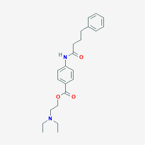 molecular formula C23H30N2O3 B309655 2-(Diethylamino)ethyl 4-[(4-phenylbutanoyl)amino]benzoate 