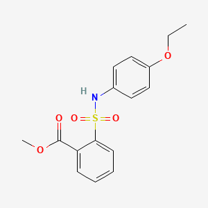 molecular formula C16H17NO5S B3096571 Methyl 2-[(4-ethoxyphenyl)sulfamoyl]benzoate CAS No. 1286591-29-4