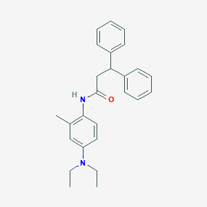 molecular formula C26H30N2O B309658 N-[4-(diethylamino)-2-methylphenyl]-3,3-diphenylpropanamide 