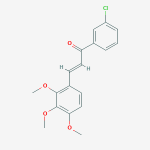 (2E)-1-(3-Chlorophenyl)-3-(2,3,4-trimethoxyphenyl)prop-2-en-1-one