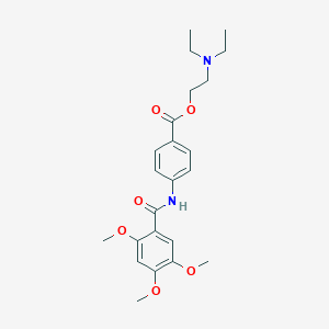 molecular formula C23H30N2O6 B309661 2-(Diethylamino)ethyl 4-[(2,4,5-trimethoxybenzoyl)amino]benzoate 