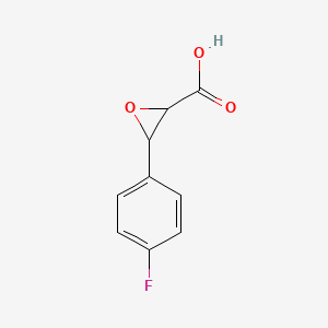 molecular formula C9H7FO3 B3096611 3-(4-Fluorophenyl)oxirane-2-carboxylic acid CAS No. 1287217-43-9