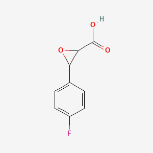 molecular formula C9H7FO3 B3096611 3-(4-氟苯基)环氧-2-羧酸 CAS No. 1287217-43-9