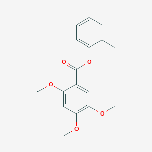 molecular formula C17H18O5 B309662 2-Methylphenyl 2,4,5-trimethoxybenzoate 