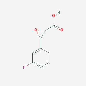molecular formula C9H7FO3 B3096624 3-(3-氟苯基)环氧乙烷-2-羧酸 CAS No. 1287217-88-2