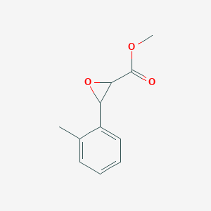 molecular formula C11H12O3 B3096631 Methyl 3-(2-methylphenyl)oxirane-2-carboxylate CAS No. 1287217-96-2