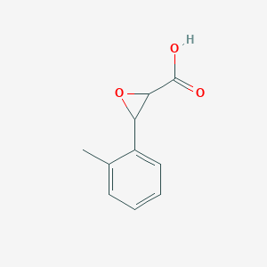 molecular formula C10H10O3 B3096637 3-(2-甲基苯基)环氧乙烷-2-羧酸 CAS No. 1287218-33-0