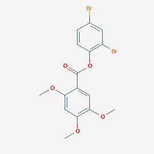 molecular formula C16H14Br2O5 B309664 2,4-Dibromophenyl 2,4,5-trimethoxybenzoate 
