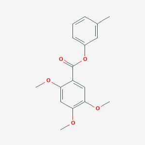 molecular formula C17H18O5 B309665 3-Methylphenyl 2,4,5-trimethoxybenzoate 