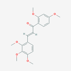 molecular formula C20H22O6 B3096658 (2E)-1-(2,4-Dimethoxyphenyl)-3-(2,3,4-trimethoxyphenyl)prop-2-en-1-one CAS No. 1287378-41-9
