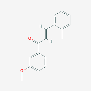 molecular formula C17H16O2 B3096659 (2E)-1-(3-Methoxyphenyl)-3-(2-methylphenyl)prop-2-en-1-one CAS No. 1287384-19-3