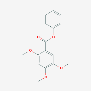 molecular formula C16H16O5 B309668 Phenyl 2,4,5-trimethoxybenzoate 