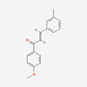 molecular formula C17H16O2 B3096686 (2E)-1-(4-Methoxyphenyl)-3-(3-methylphenyl)prop-2-en-1-one CAS No. 1287761-30-1