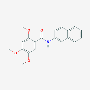 molecular formula C20H19NO4 B309669 2,4,5-trimethoxy-N-(2-naphthyl)benzamide 
