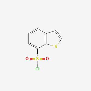 molecular formula C8H5ClO2S2 B3096712 Benzo[b]thiophene-7-sulfonyl chloride CAS No. 128852-06-2