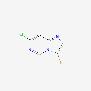 molecular formula C6H3BrClN3 B3096741 3-Bromo-7-chloroimidazo[1,2-c]pyrimidine CAS No. 1289047-59-1