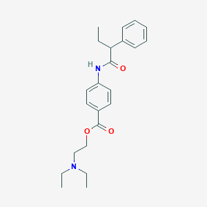 molecular formula C23H30N2O3 B309677 2-(Diethylamino)ethyl 4-[(2-phenylbutanoyl)amino]benzoate 