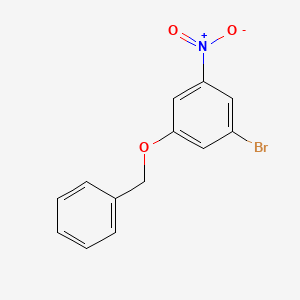molecular formula C13H10BrNO3 B3096773 1-(苄氧基)-3-溴-5-硝基苯 CAS No. 128923-99-9