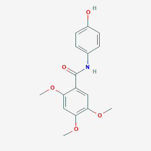 molecular formula C16H17NO5 B309678 N-(4-hydroxyphenyl)-2,4,5-trimethoxybenzamide 
