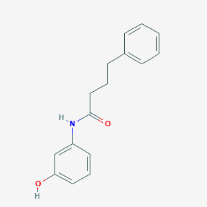 molecular formula C16H17NO2 B309683 N-(3-hydroxyphenyl)-4-phenylbutanamide 